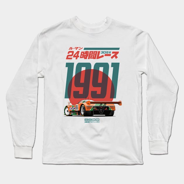 Mazda 787B 30th Le Mans Long Sleeve T-Shirt by 8800ag